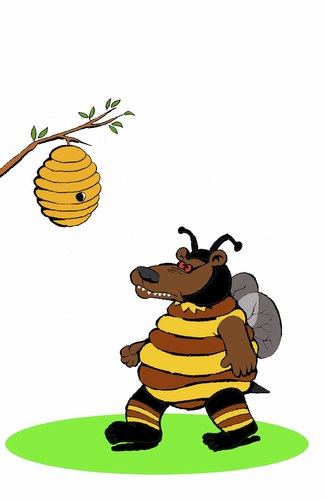 Cartoon: Bee Costume... (medium) by berk-olgun tagged bee,costume