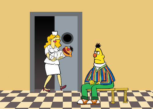 Cartoon: Bert and Ernie... (medium) by berk-olgun tagged bert,and,ernie