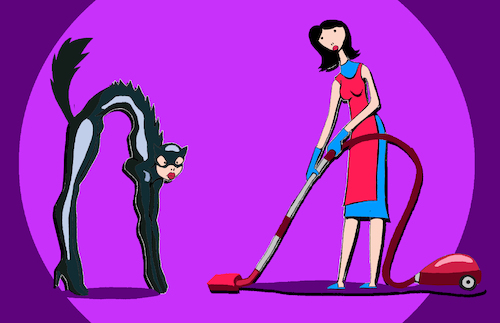 Cartoon: Cat Woman... (medium) by berk-olgun tagged cat,woman