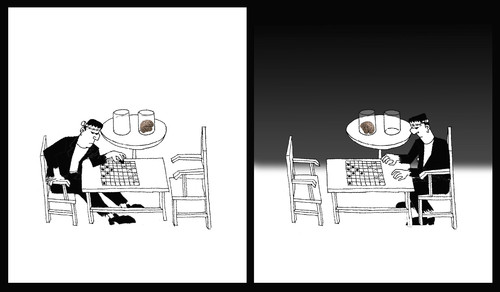 Cartoon: Checkers... (medium) by berk-olgun tagged checkers