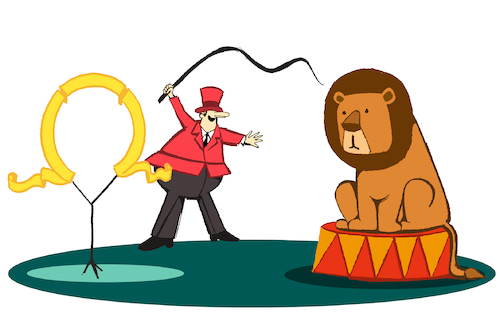 Cartoon: Circus Lion... (medium) by berk-olgun tagged circus,lion