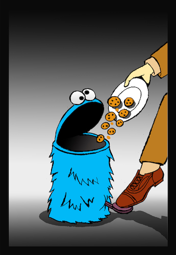 Cartoon: Cookie Monster... (medium) by berk-olgun tagged cookie