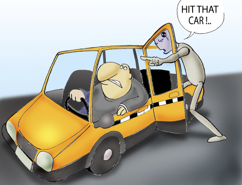 Cartoon: Crash Test Dummy.. (medium) by berk-olgun tagged crash,test,dummy