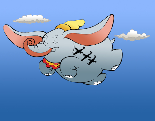 Cartoon: Dumbo... (medium) by berk-olgun tagged dumbo