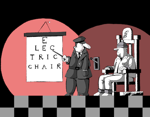Cartoon: Electric Chair... (medium) by berk-olgun tagged electric,chair