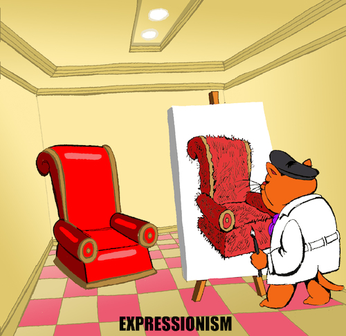 Cartoon: Expressionism... (medium) by berk-olgun tagged expressionism