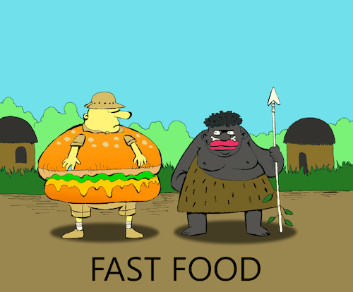 Cartoon: Fast Food... (medium) by berk-olgun tagged fast,food