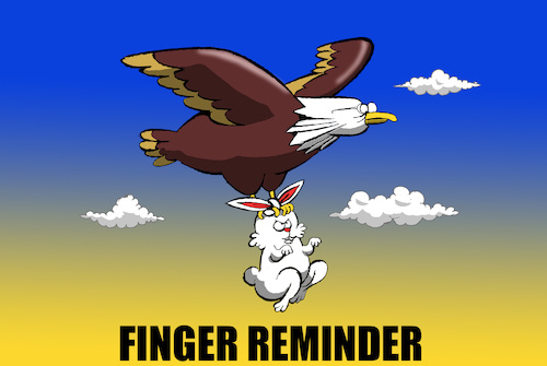Cartoon: Finger Reminder... (medium) by berk-olgun tagged finger,reminder