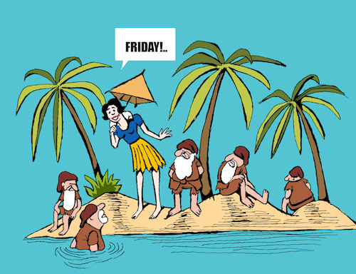 Cartoon: Friday... (medium) by berk-olgun tagged friday