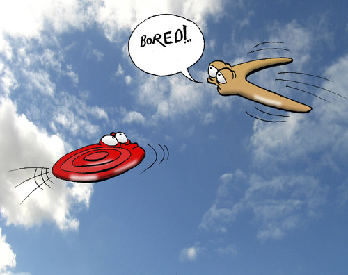 Cartoon: frisbee and boomerang 3... (medium) by berk-olgun tagged frisbee,and,boomerang