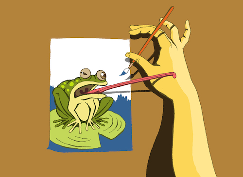 Cartoon: Frog... (medium) by berk-olgun tagged frog