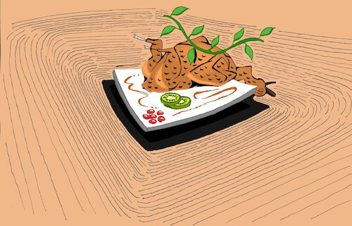 Cartoon: Gastronomy... (medium) by berk-olgun tagged gastronomy