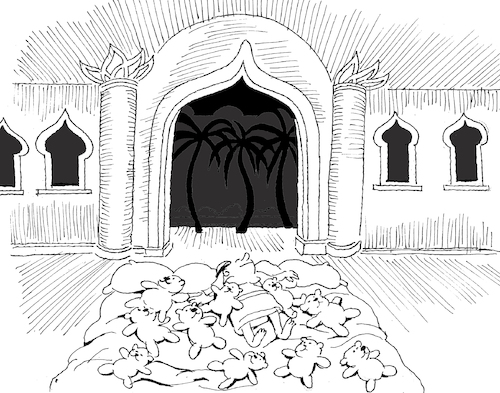 Cartoon: Harem... (medium) by berk-olgun tagged harem