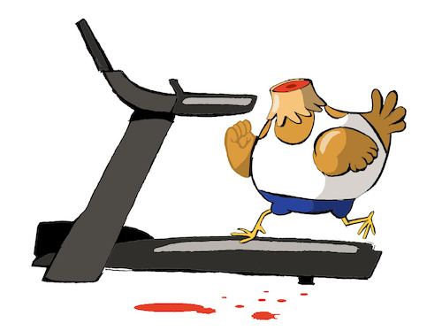 Cartoon: Headless Chicken... (medium) by berk-olgun tagged headless,chicken
