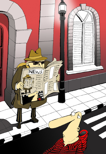 Cartoon: Headline... (medium) by berk-olgun tagged headline