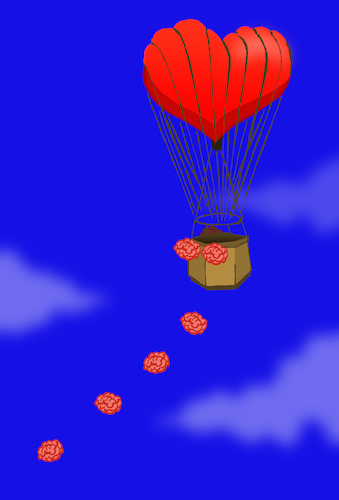 Cartoon: Heart Balloon... (medium) by berk-olgun tagged heart,balloon