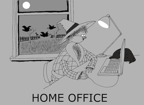 Cartoon: Home Office... (medium) by berk-olgun tagged home,office