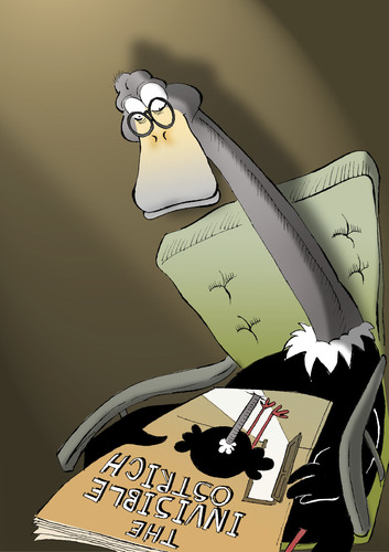 Cartoon: Invisible Ostrich... (medium) by berk-olgun tagged invisible,ostrich