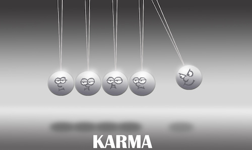 Cartoon: Karma... (medium) by berk-olgun tagged karma