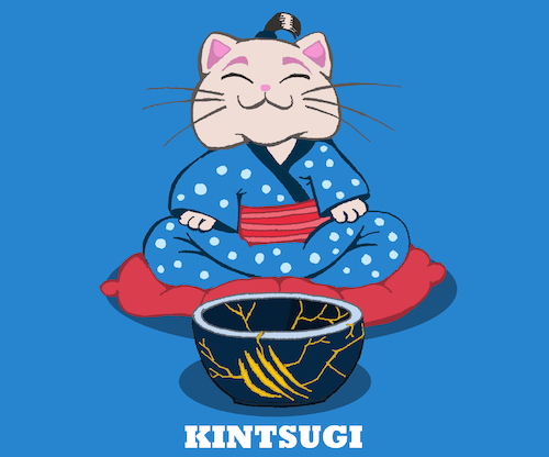 Cartoon: Kintsugi... (medium) by berk-olgun tagged kintsugi