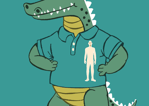 Cartoon: Lacoste... (medium) by berk-olgun tagged lacoste