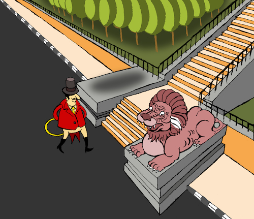 Cartoon: Lion Trainer... (medium) by berk-olgun tagged lion,trainer