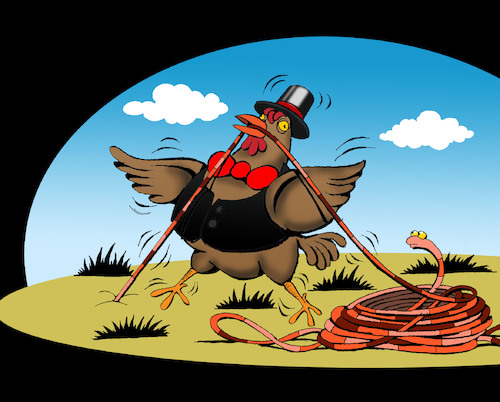 Cartoon: Magician Chicken... (medium) by berk-olgun tagged magician,chicken