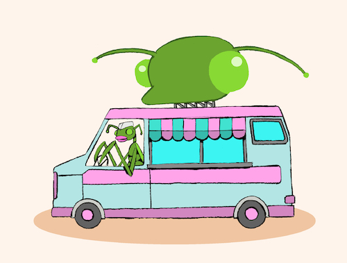 Cartoon: Mantis Van... (medium) by berk-olgun tagged mantis,van