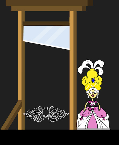 Cartoon: Marie Antoinette... (medium) by berk-olgun tagged marie,antoinette