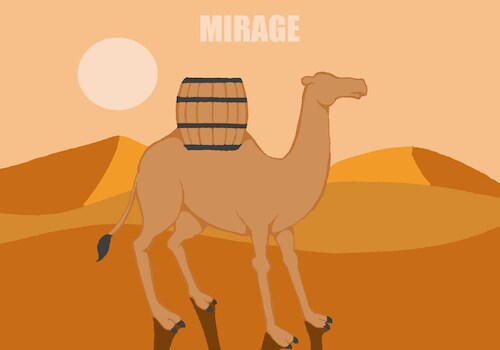 Cartoon: Mirage... (medium) by berk-olgun tagged mirage