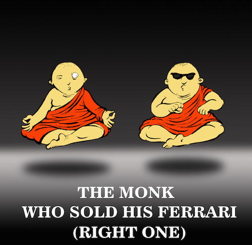 Cartoon: Monk... (medium) by berk-olgun tagged monk