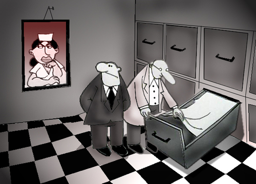 Cartoon: Morgue.. (medium) by berk-olgun tagged morgue
