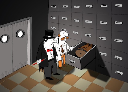 Cartoon: Morgue... (medium) by berk-olgun tagged morgue