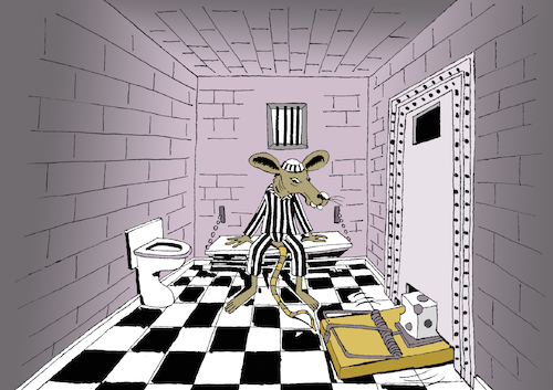 Cartoon: Mouse Jail... (medium) by berk-olgun tagged mouse,jail