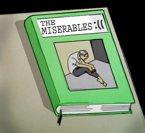 Cartoon: New version of -The Miserables- (medium) by berk-olgun tagged new,version