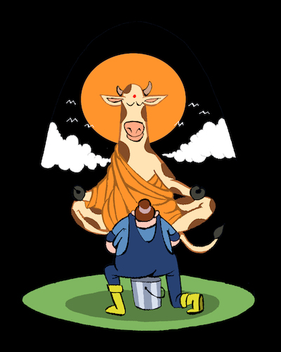 Cartoon: Nirvana... (medium) by berk-olgun tagged nirvana