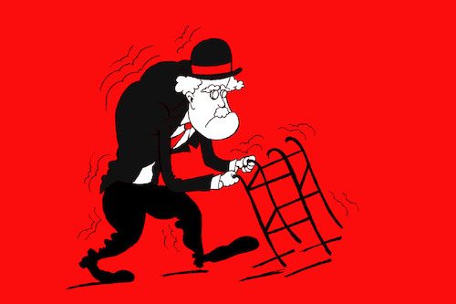 Cartoon: Old Chaplin... (medium) by berk-olgun tagged old,chaplin