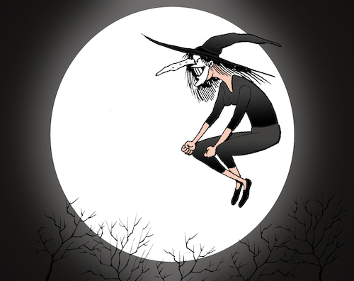 Cartoon: Pantomime Witch... (medium) by berk-olgun tagged pantomime,witch