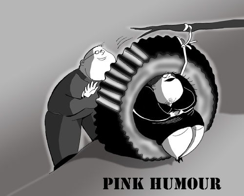 Cartoon: Pink Humour... (medium) by berk-olgun tagged pink,humour