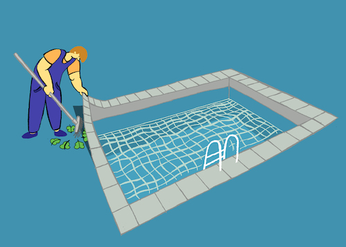 Cartoon: Pool Cleaner... (medium) by berk-olgun tagged pool,cleaner