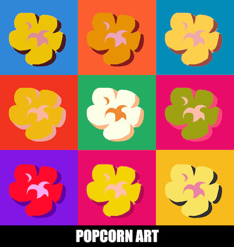 Cartoon: Popcorn Art... (medium) by berk-olgun tagged popcorn,art