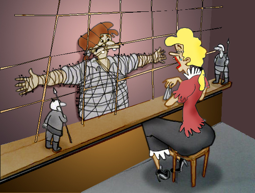 Cartoon: Prison interview with Gulliver.. (medium) by berk-olgun tagged gulliver