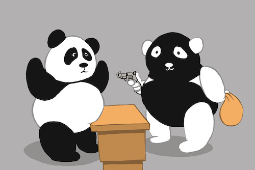 Cartoon: Robbery... (medium) by berk-olgun tagged robbery