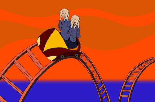 Cartoon: Roller Coaster... (medium) by berk-olgun tagged roller,coaster