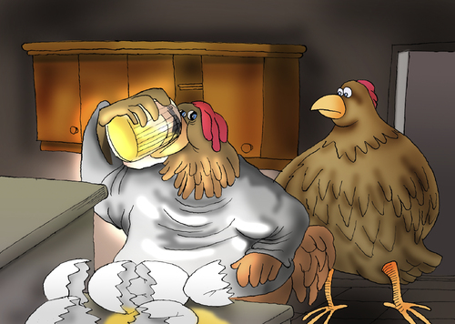 Cartoon: Rooster the Rocky... (medium) by berk-olgun tagged rooster,the,rocky