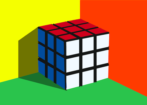 Cartoon: Rubiiks Cube... (medium) by berk-olgun tagged rubiiks,cube