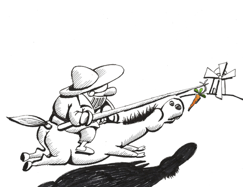 Cartoon: Sancho Panza... (medium) by berk-olgun tagged panza,sancho
