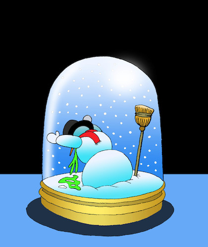 Cartoon: Snowman... (medium) by berk-olgun tagged snowman