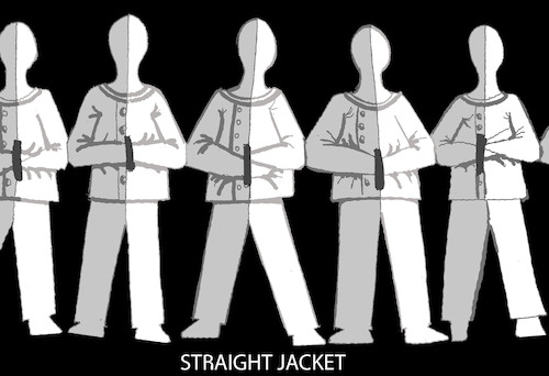 Cartoon: Straight Jacket... (medium) by berk-olgun tagged straight,jacket