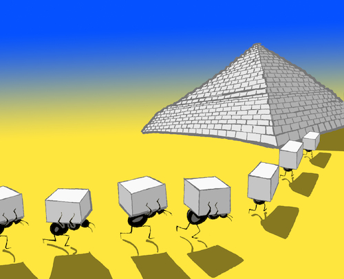Cartoon: Sugar Pyramid... (medium) by berk-olgun tagged sugar,pyramid